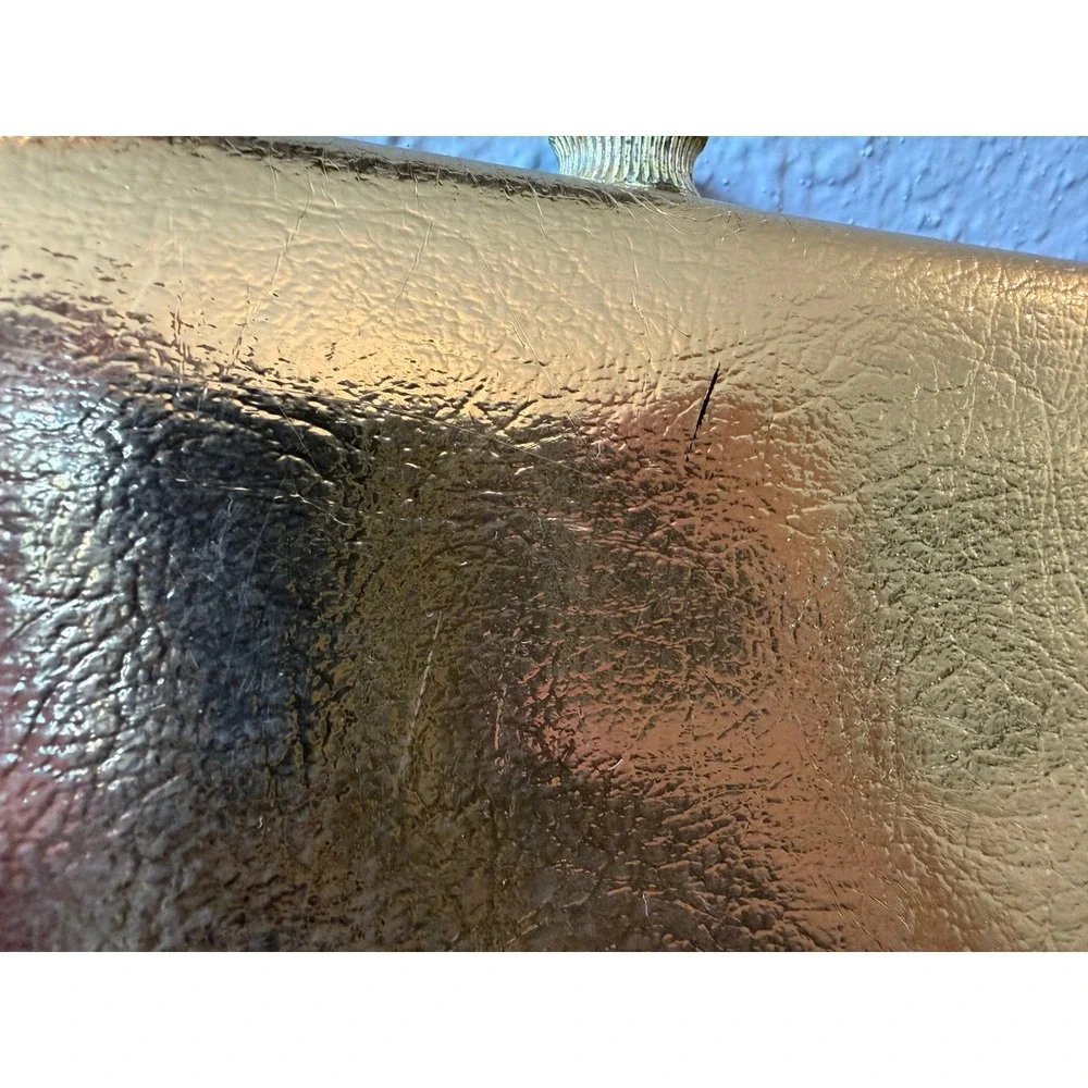 Vintage‎ Gold Metallic Clutch Evening Bag Party Prom Special Occasion